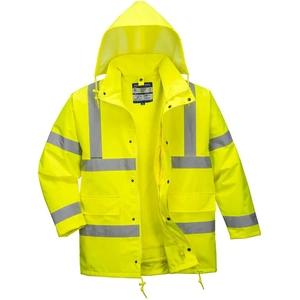 300D Oxford Weave Industry Oxford Weave 300D Class 3 Hi Vis 4-in1 Traffic Jacket Yellow XS