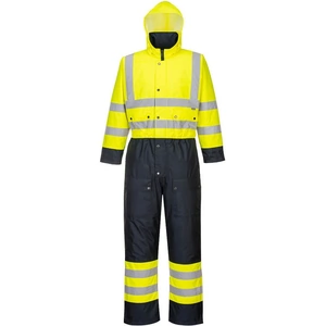 300D Oxford Weave Industry Oxford Weave 300D Class 3 Hi Vis Contrast Overall Yellow / Navy 4XL
