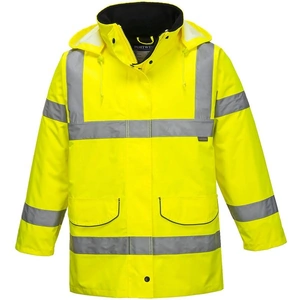 View product details for the Oxford Weave 300D Womens Class 3 Hi Vis Traffic Jacket Yellow L