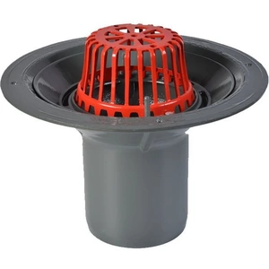 ACO Rainwater Roof Outlet Vertical Spigot with Dome Grate - 150mm