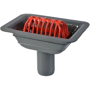 ACO Rainwater Balcony Outlet Gully with Dome Grate - 75mm