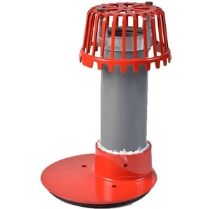 ACO Rainwater Roof Overflow Outlet with Dome Grate - 50mm