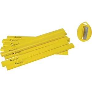Advent Carpenter Pencils + Sharpener Pack of 10