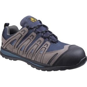 Amblers Safety FS34C Metal Free Lightweight Lace Up Safety Trainer Blue Size 8
