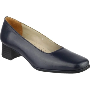 Amblers Walford Ladies Shoes Leather Court Navy Size 4