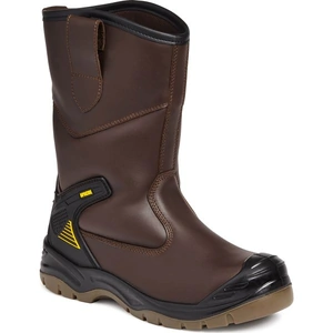 Apache AP305 Waterproof Safety Rigger Boots Brown Size 7