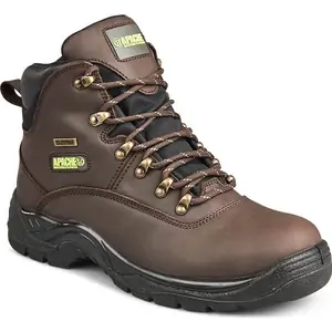 Apache SS81 Waterproof Safety Hiker Boots Brown Size 12