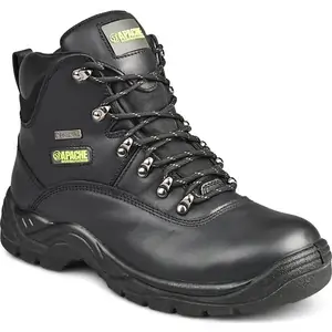 Apache SS81 Waterproof Safety Hiker Boots Black Size 6