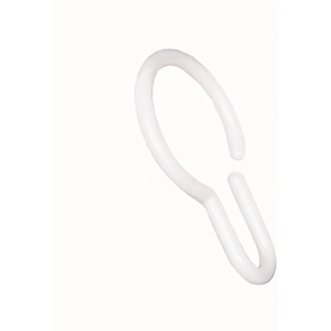 Aqualona Shower Curtain Quick Hooks White - 12 Pack