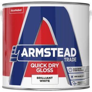 Armstead Trade Quick Dry Gloss Paint Brilliant White 2.5L