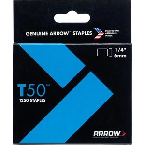 Arrow T50 Staples 6mm Pack of 1250