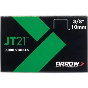 Arrow Staples for JT21 / T27 Staple Guns 10mm Pack of 5000