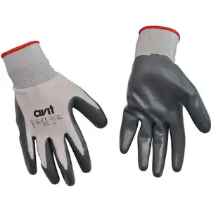 Avit Nitrile Coated Gloves Grey XL Pack of 1