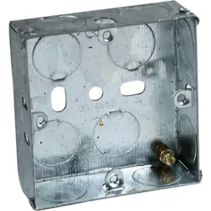 Axiom Electrical Single Socket Metal Back Box