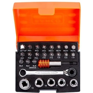 View product details for the Bahco 2058/S26 Ratchet Socket Set of 26 Metric 1/4in Drive