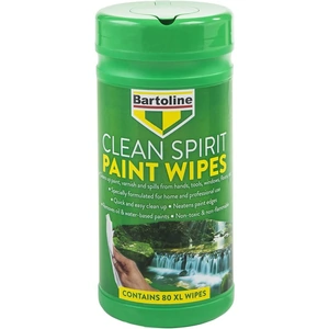 Bartoline Clean Spirit Paint Wipes - 80 Extra Large