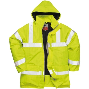 Bizflame Biz Flame Hi Vis Flame Resistant Rain Jacket Yellow XL