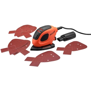 BLACK+DECKER 55W Corded Detail Mouse Sander with 6x Sanding Sheets (BEW230-GB)