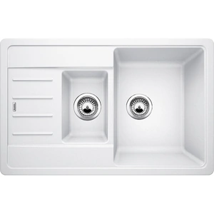 View product details for the BLANCO Kitchen Sink Legra 6 S Compact Silgranit® Reversible - White - BL467925