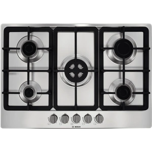 View product details for the Bosch Serie 4 PGQ7B5B90 75cm Gas Hob - Stainless Steel