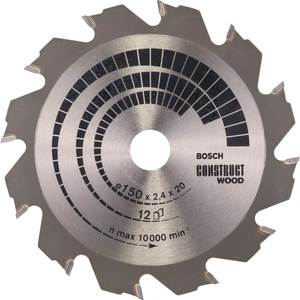 Bosch Professional Bosch Construct Wood Cutting Saw Blade 150mm 12T 20mm