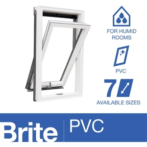 Brite Roof Window Centre Pivot White PVC - (78x140cm)