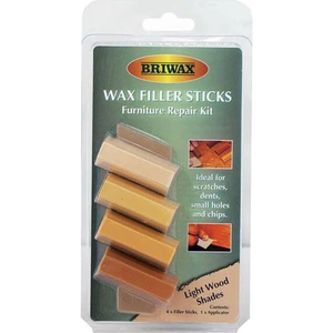 Briwax Wax Filler Sticks Furniture Repair Kit Light