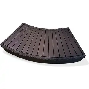 Canadian Spa Co Canadian Spa Rattan Curved Step for Round Spa