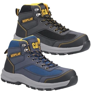 CAT Elmore Mid S1P Steel Toe Work Safety Hiker Boot Blue Size 7