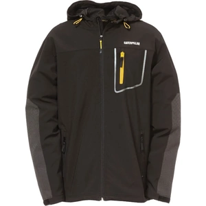 View product details for the Caterpillar Mens Capstone Hooded Soft Shell Jacket Black XL