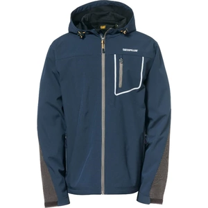 View product details for the Caterpillar Mens Capstone Hooded Soft Shell Jacket Marine 3XL