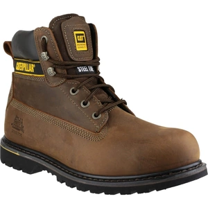 Caterpillar Mens Holton Safety Boots Brown Size 12