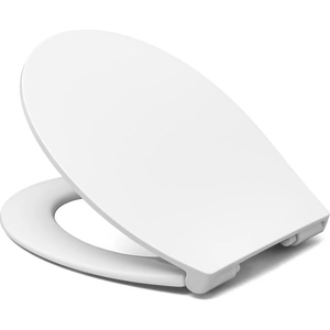 Cedo Oval Slim Plastic Soft Close Toilet Seat - White