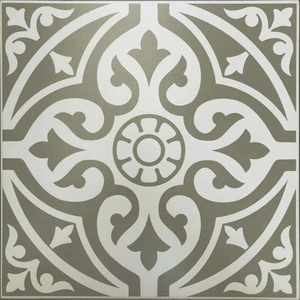 Ceramica Impex Devonstone Matt Grey Patterned Porcelain Floor Tile 330 X 330mm - Pack of 13 - GS-D4863
