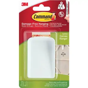 Command Adhesive Strip Canvas Picture Hanger White XL Pack of 1