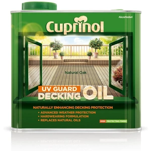 Cuprinol UV Guard Decking Oil Natural Oak - 2.5L