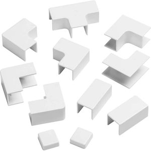 D-Line 16x16mm Trunking Clip-On Accessory Multipack - White