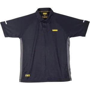DeWalt Rutland Mens PWS Polo Shirt Black / Grey L