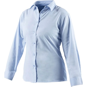 Dickies Ladies Oxford Weave Long Sleeve Shirt Blue Size 14