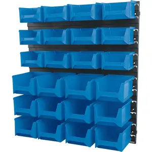 Draper Wall Storage Unit with 24 Bins Small / Medium