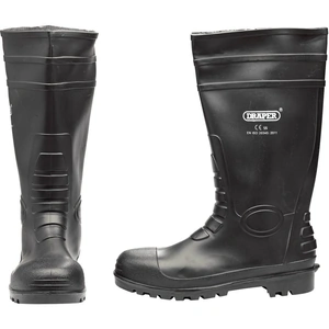 Draper Safety Wellington Boots Black Size 9