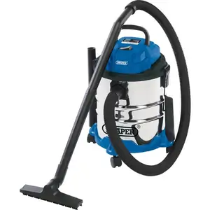 Draper Wet and Dry Vacuum Cleaner With Stainless Steel Tank 20L 240v