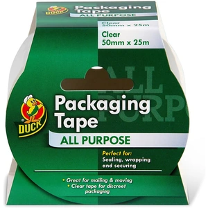 Duck Tape Duck Clear Packaging Tape 50mm x 25m