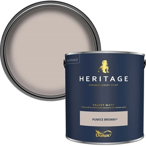 Dulux Heritage Matt Emulsion Paint Pumice Brown - 2.5L