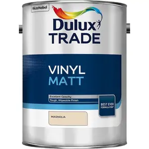 Dulux Trade Vinyl Matt Emulsion Paint Magnolia - 5L