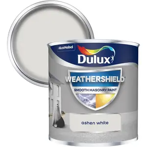 Dulux Weathershield Smooth Masonry Paint Ashen White - Tester 250ml