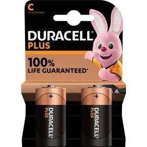 Duracell C Cell Plus Power 100% Batteries Pack of 2