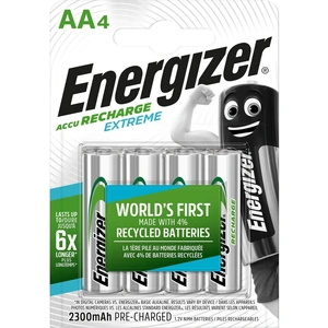 Energizer Extreme 2300mAh Rechargeable AA Batteries - 4 Pack