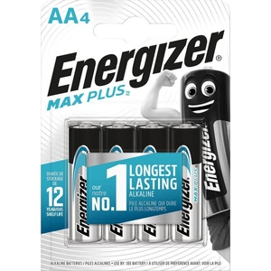Energizer Max Plus AA Alkaline Batteries Pack of 4