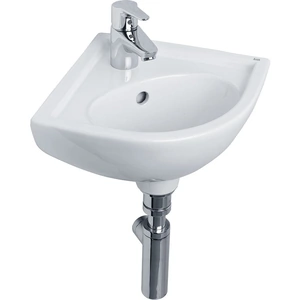 Essential Lily Corner Cloakroom Basin, 360mm Wide, 1 Tap Hole